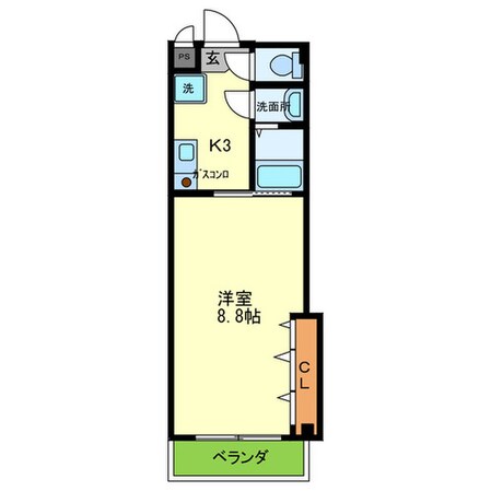 ダイナースコートの物件間取画像